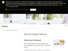 Tablet Screenshot of newhire.stewart.com